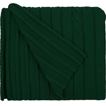 Плед Tressa, темно-зеленый