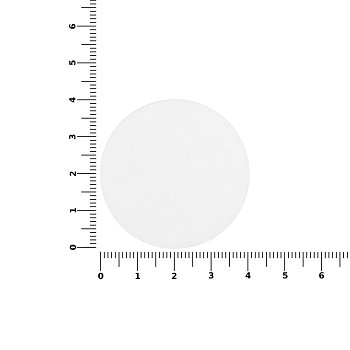 Наклейка тканевая Lunga Round, M, белая