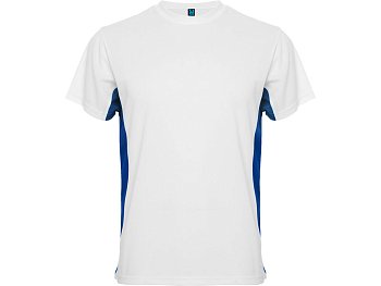 Спортивная футболка Tokyo мужская, белый/королевский синий