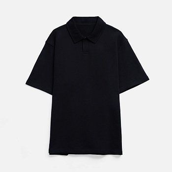 Рубашка поло унисекс Tiimi, черная