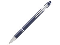Kish шариковая ручка с серебристой отделкой - Темно - синий (черные чернила)