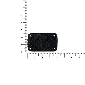 Лейбл кожаный Beta, S, черный