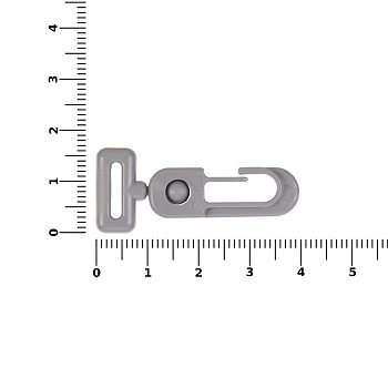Застежка-карабин Сarabine, S, серый