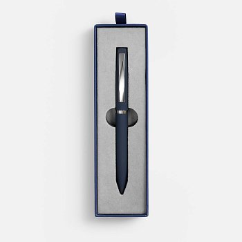 Ручка шариковая Bolt Soft Touch в футляре, синяя