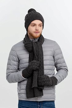 Варежки Heat Trick, темно-серый меланж