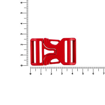 Застежка-пряжка Fibbia, красная