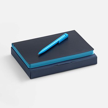 Набор Doppio, синий с голубым