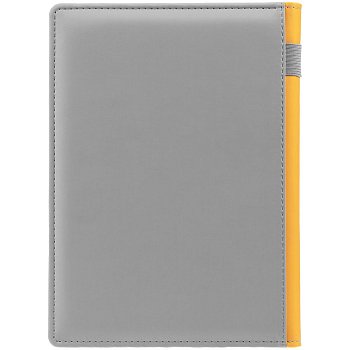 Ежедневник Spain Shall на заказ, недатированный, серый с желтым