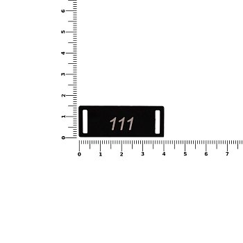 Шильдик металлический Kova, черный