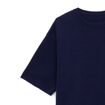 Джемпер с коротким рукавом Siluetti Volumica, темно-синий