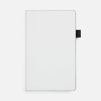 Ежедневник White Shall, недатированный, бело-черный