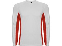 Футболка Shanghai  мужская с длинным рукавом, белый/красный