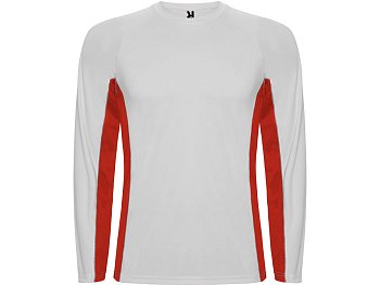 Футболка Shanghai  мужская с длинным рукавом, белый/красный