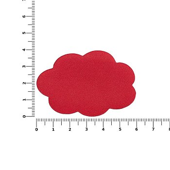 Наклейка тканевая Lunga Calum, L, красная