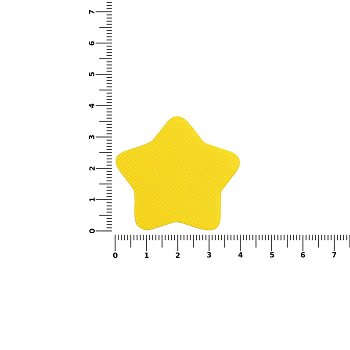 Наклейка тканевая Lunga Bial, M, желтая