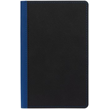 Ежедневник Nice Twice, недатированный, черный с синим