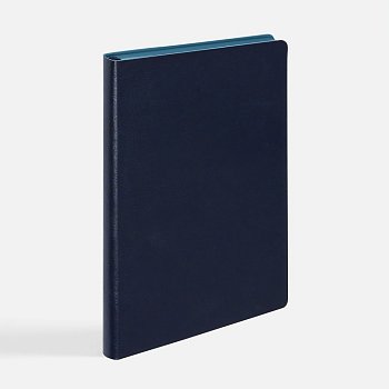 Ежедневник Doppio, недатированный, синий с голубым