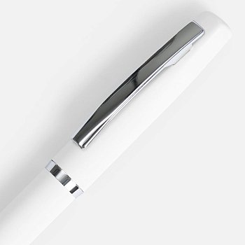 Ручка шариковая Bolt Soft Touch, белая