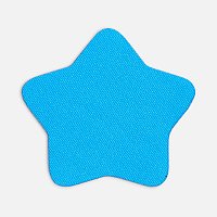 Наклейка тканевая Lunga Bial, M, голубая