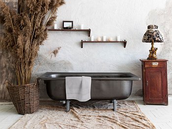 Полотенце Molan, большое, светло-серое