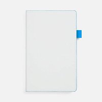 Ежедневник White Shall, недатированный, бело-голубой