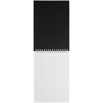 Блокнот Dali Mini в клетку, черный