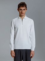 Рубашка поло мужская с длинным рукавом Terrazzo, белая