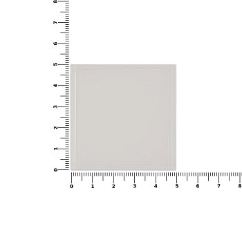 Лейбл из ПВХ Dzeta, L, прозрачный