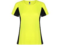 Футболка Shanghai женская, неоновый желтый/черный