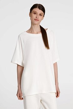 Футболка унисекс оверсайз T2, молочно-белая