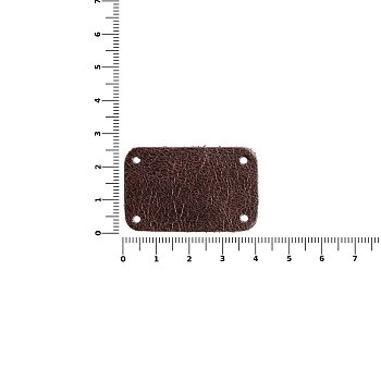 Лейбл кожаный Beta, S, коричневый