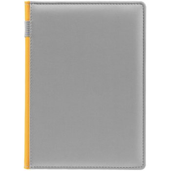 Ежедневник Spain Shall на заказ, недатированный, серый с желтым