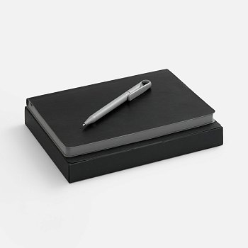 Набор Doppio, черный с серым