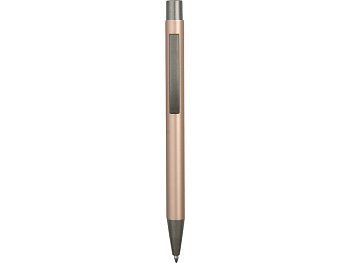Ручка металлическая soft touch шариковая Tender, розовое золото/серый