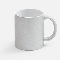 Кружка для сублимационной печати Sagredo, серебристая