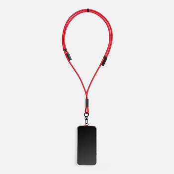 Кабель-ланьярд energyFlex Power Delivery 60 Вт, красный