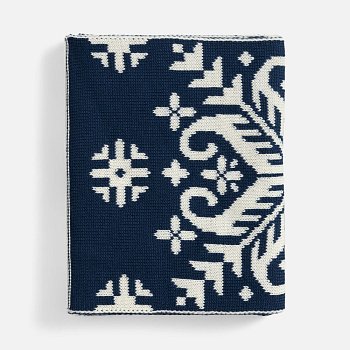 Шарф Wintertude L, синий с белым