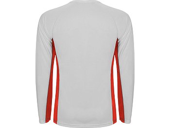Футболка Shanghai  мужская с длинным рукавом, белый/красный