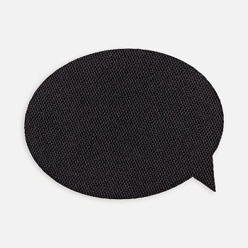 Наклейка тканевая Lunga Bubble, M, черная