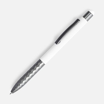 Ручка шариковая Digit Soft Touch со стилусом, белая