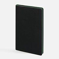 Ежедневник Trait, недатированный, черный с зеленым