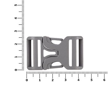 Застежка-пряжка Fibbia, серая