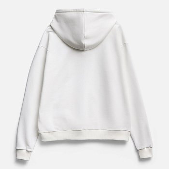 Толстовка унисекс оверсайз на молнии Zippy Terry, белая