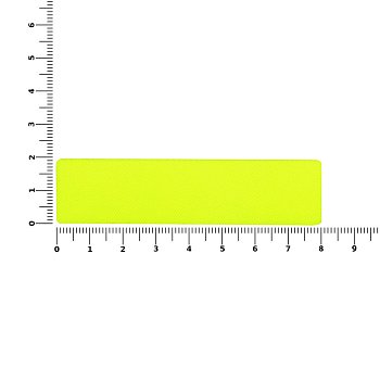 Наклейка тканевая Lunga, S, желтый неон