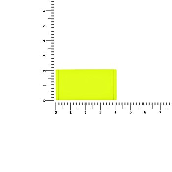 Лейбл из ПВХ Dzeta, S, желтый неон