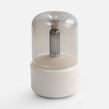 Увлажнитель-ароматизатор с подсветкой mistFlicker, молочно-белый