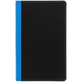 Ежедневник Nice Twice, недатированный, черный с голубым