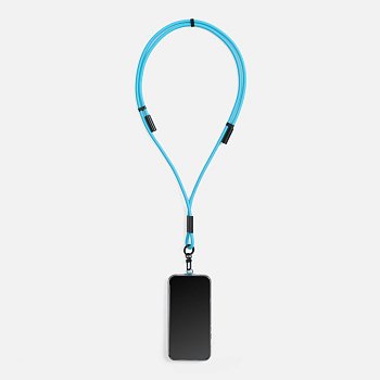 Кабель-ланьярд energyFlex Power Delivery 60 Вт, голубой