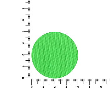 Наклейка тканевая Lunga Round, M, зеленый неон