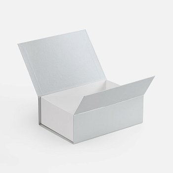 Коробка Bicolor Case, белая с серым